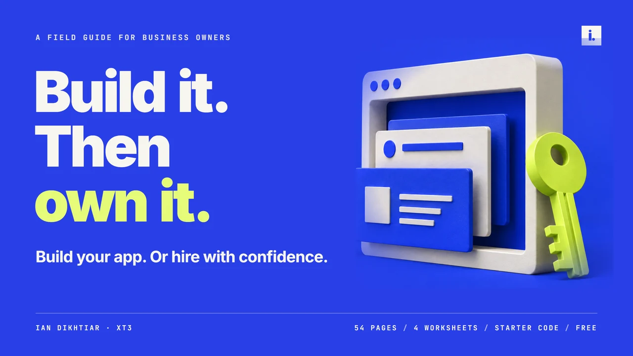 Build it. Then own it. cover